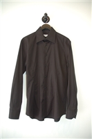 Basic Black Alexander McQueen Button Shirt, size L