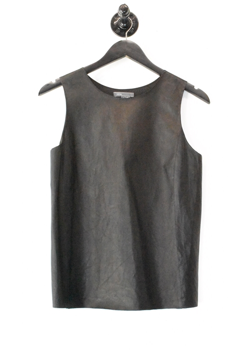 Black Leather Vince Shell, size 8