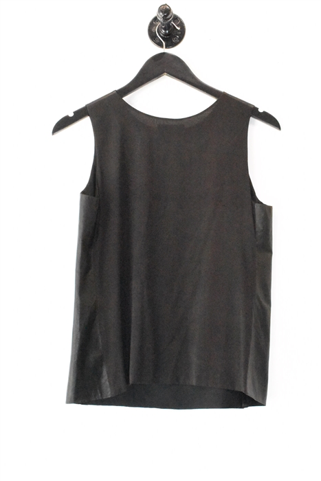 Black Leather Vince Shell, size 8