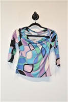 Abstract Print Emilio Pucci Short-Sleeved Top, size XS