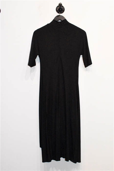 Basic Black Marie Saint Pierre Midi Dress, size S