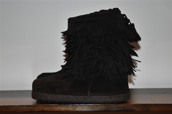 Black Suede Aquazzura Moon Boots, size 7