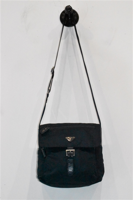 Navy Prada Shoulder Bag, size S