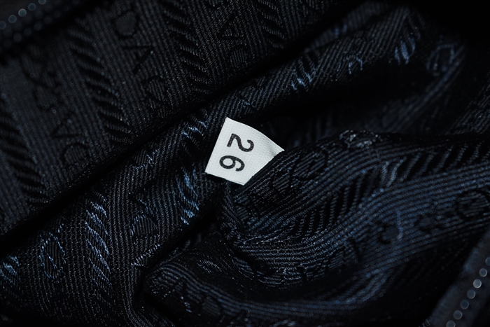 Navy Prada Shoulder Bag, size S