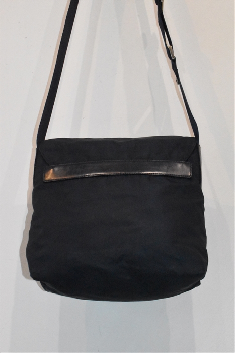 Navy Prada Shoulder Bag, size S