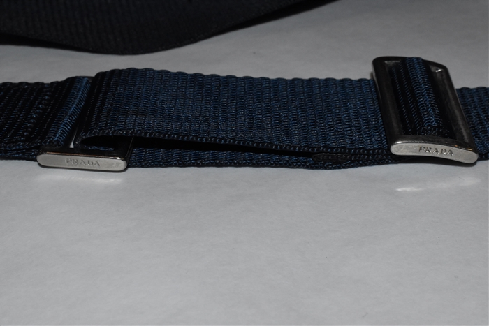 Navy Prada Shoulder Bag, size S