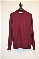 Wine Brunello Cucinelli Zippered Sweater, size XL