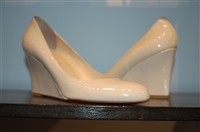 Cream Christian Louboutin Wedge, size 10.5