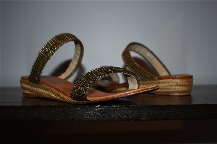 Bronze Christian Louboutin Sandal, size 6