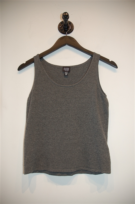 Dark Ash Eileen Fisher Shell, size XS