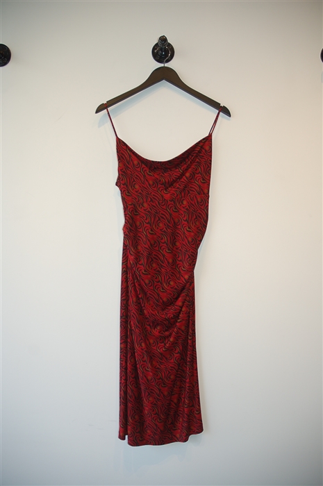 Dark Red Diane von Furstenberg Slip Dress, size 8