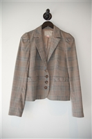 Glen Plaid Pink Tartan Suit Jacket, size 6