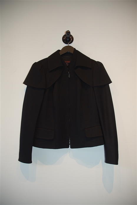 Basic Black Escada Zippered Jacket, size 10