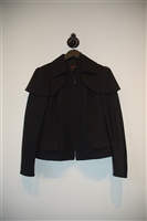 Basic Black Escada Zippered Jacket, size 10
