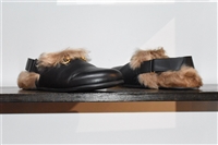 Black Leather Gucci Slipper, size 8