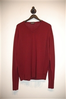 Dark Red John Smedley Pullover, size L