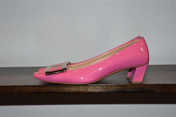 Candy Pink Roger Vivier Kitten Heels, size 7.5