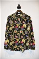 Print L'Agence Silk Shirt, size XS