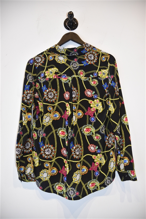 Print L'Agence Silk Shirt, size XS