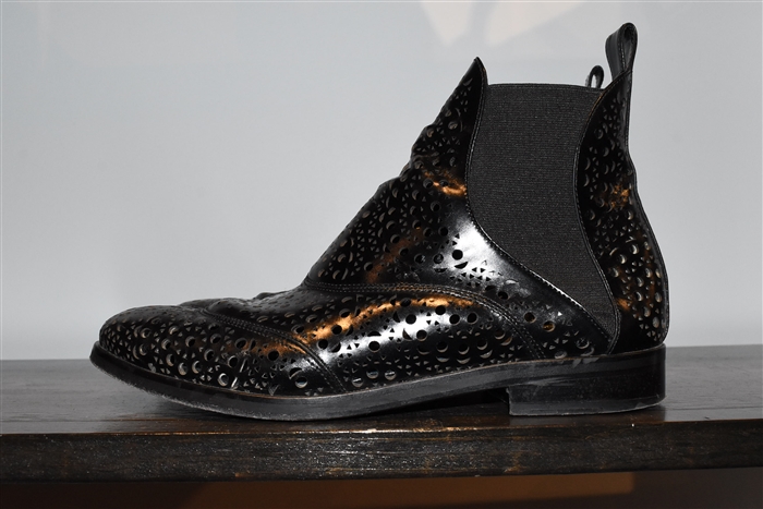 Black Leather Alaia Chelsea Boots, size 9