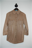 Powdered Cocoa Alice + Olivia Button Shirt, size XS