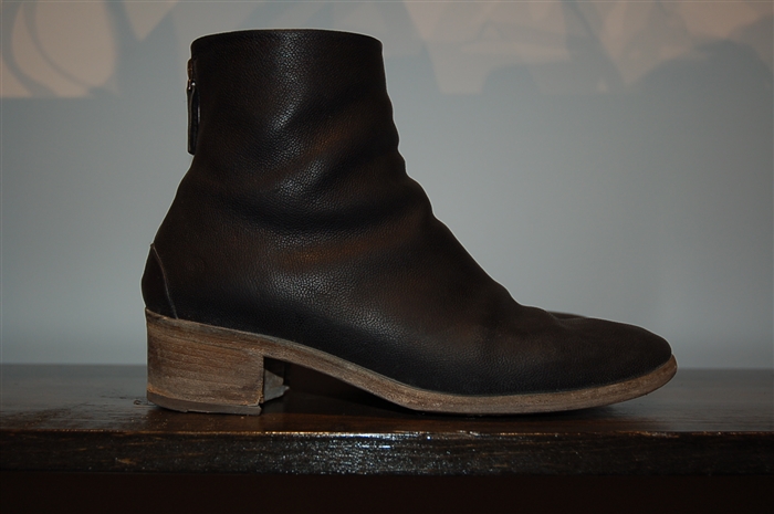 Black Leather Marsell Boots, size 9.5