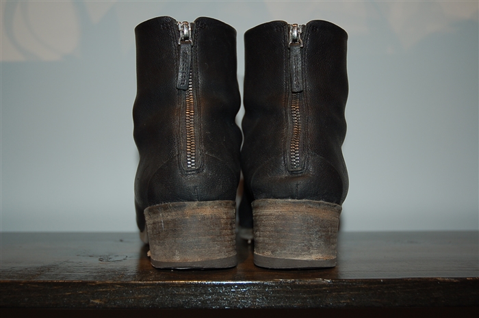 Black Leather Marsell Boots, size 9.5