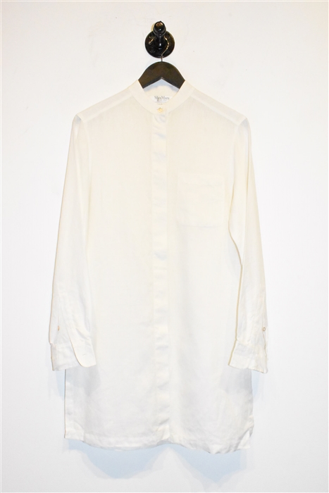 Soft White Max Mara Button Shirt, size 6
