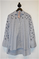 Navy Stripe Marc Cain Shirt, size M