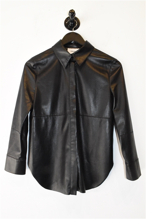 Basic Black Nanushka Shirt, size XS