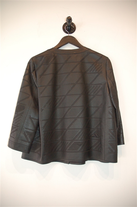 Black Leather Desa Leather Jacket, size S