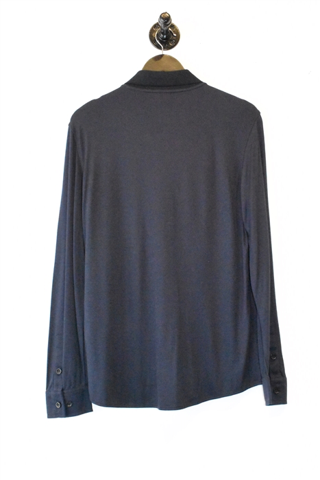 French Navy Giorgio Armani Button Shirt, size M