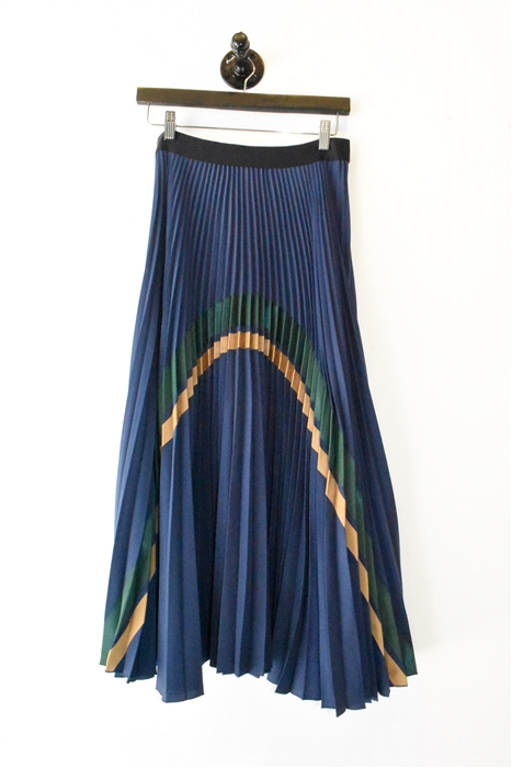 Navy Seventy Pleated Skirt, size 6