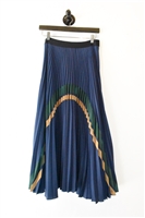 Navy Seventy Pleated Skirt, size 6