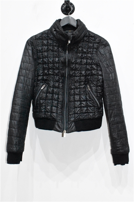 Basic Black Fendi Quilted Jacket, size S