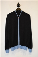 Charcoal Kiton Zippered Sweater, size L