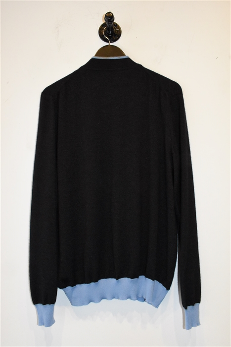 Charcoal Kiton Zippered Sweater, size L