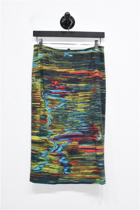 Abstract Print Akris - Punto Pencil Skirt, size 6