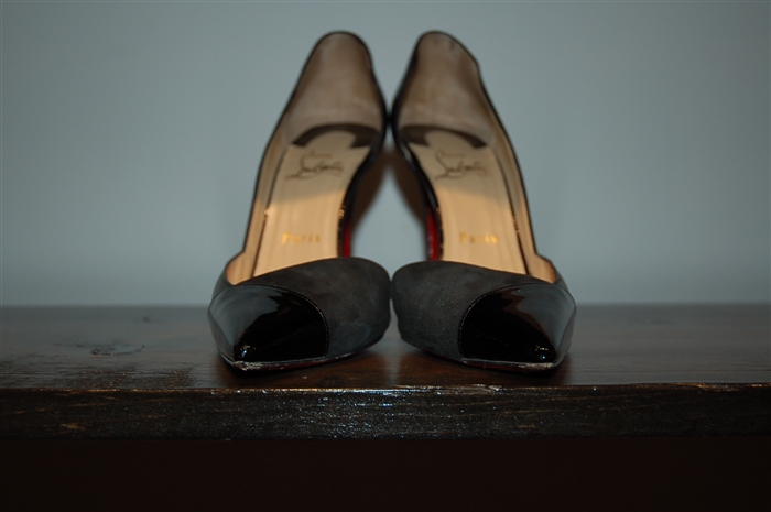 Black Leather Christian Louboutin Pumps, size 8.5