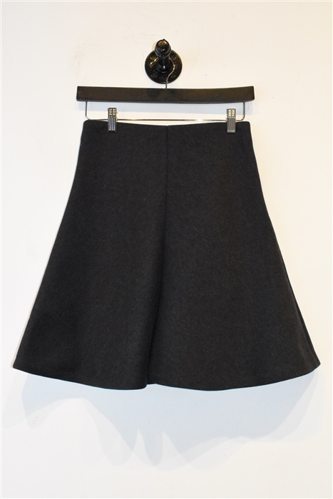 Charcoal Brunello Cucinelli A-Line Skirt, size 4