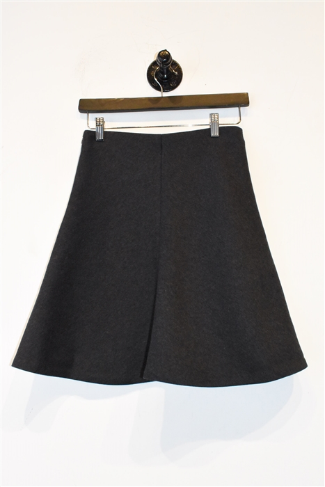 Charcoal Brunello Cucinelli A-Line Skirt, size 4