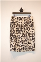 Off-White & Black Saint Laurent Pencil Skirt, size 12