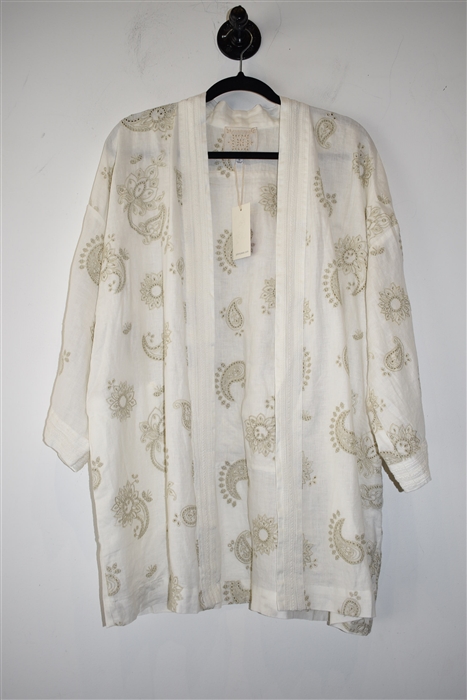 Bright White Johnny Was Kimono Jacket, size XL