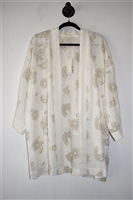 Bright White Johnny Was Kimono Jacket, size XL