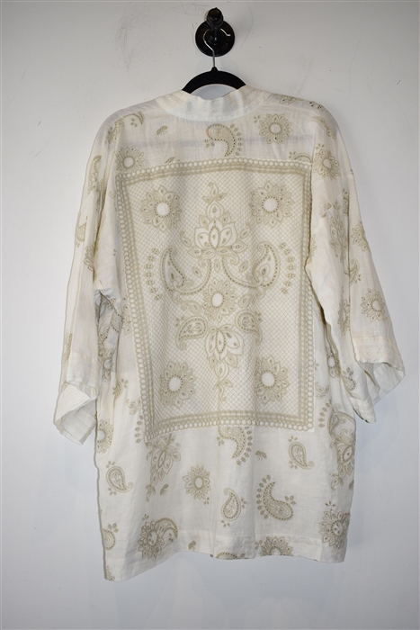 Bright White Johnny Was Kimono Jacket, size XL