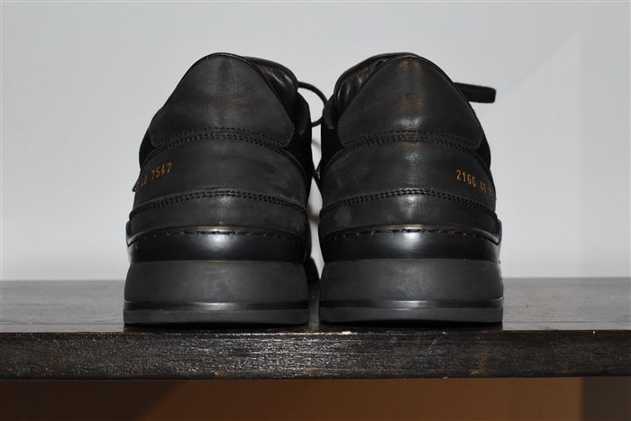 Basic Black Common Projects Sneaker, size 7