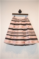 Pink Stripe Pink Tartan A-Line Skirt, size S