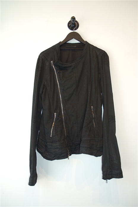 Basic Black Julius Zippered Jacket, size L