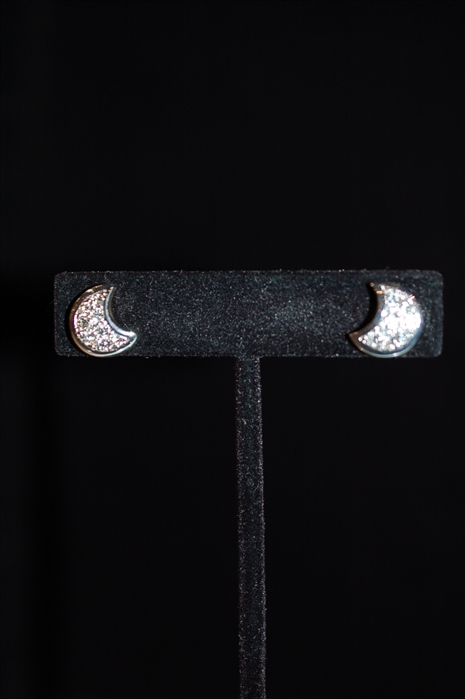 Rhodium Nina Ricci Earrings, size O/S