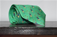 Kelly Green Hermes Tie, size O/S